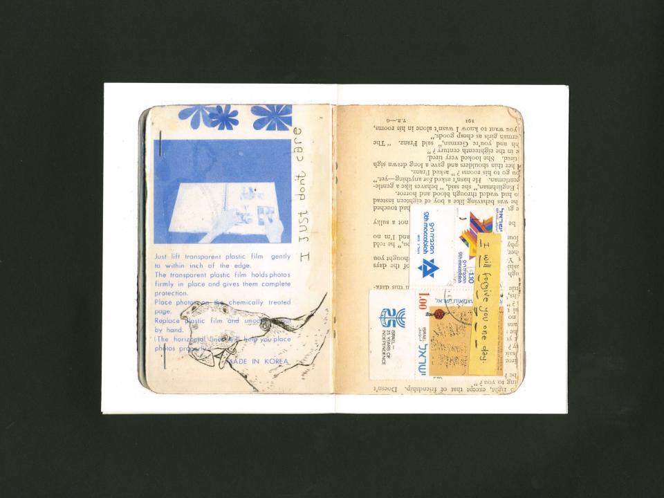 picture of the inside of a notebook with text and drawings