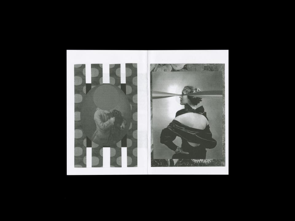 Black and white collages