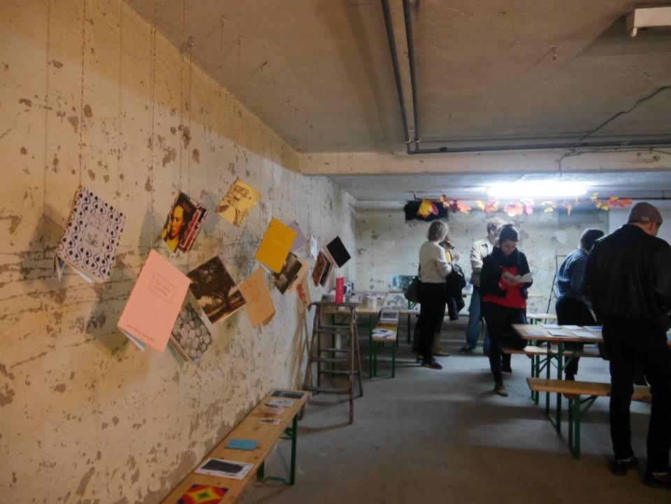 Wall with exhibited publications