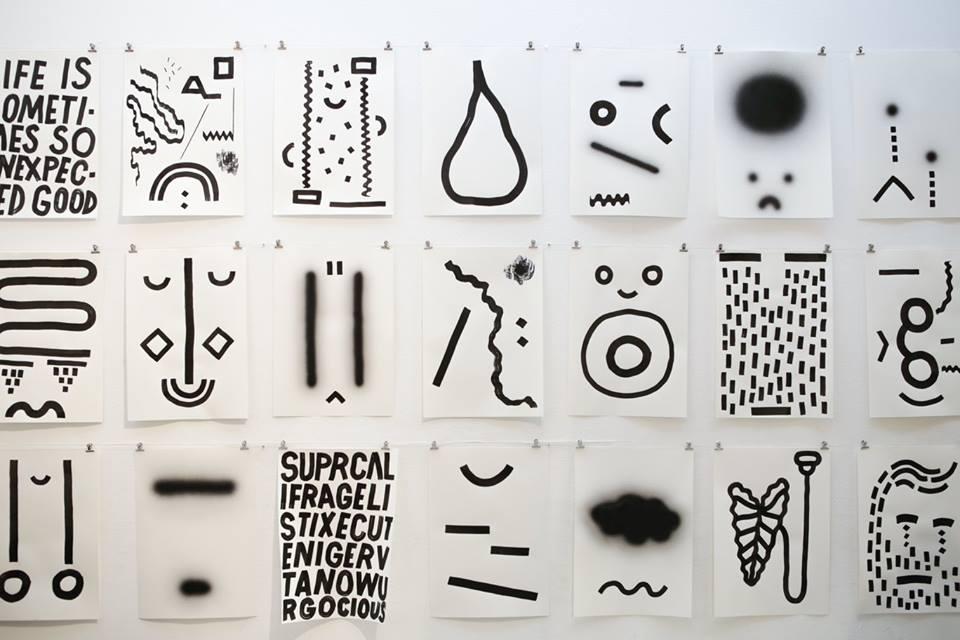 © Spyros Paloukis Wall full with posters of drawings