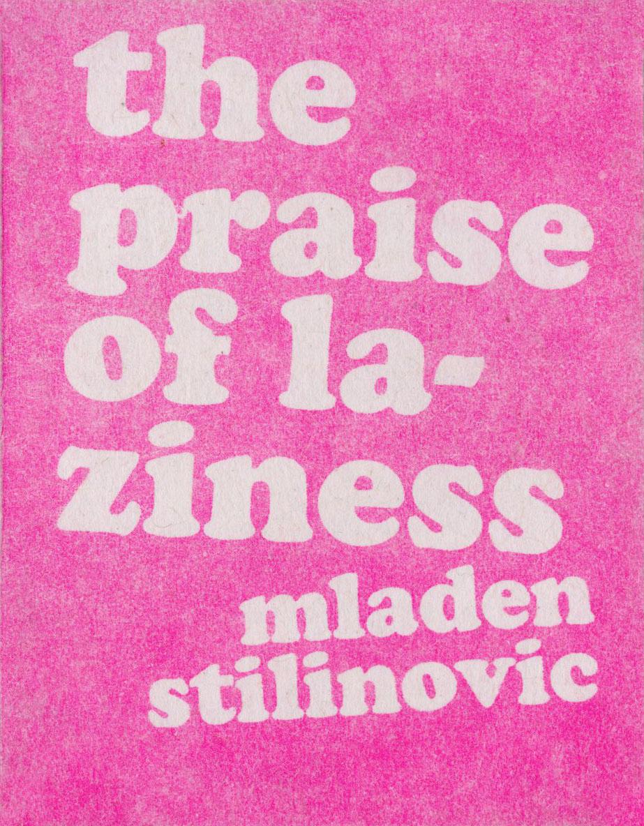 Screen printed pink cover