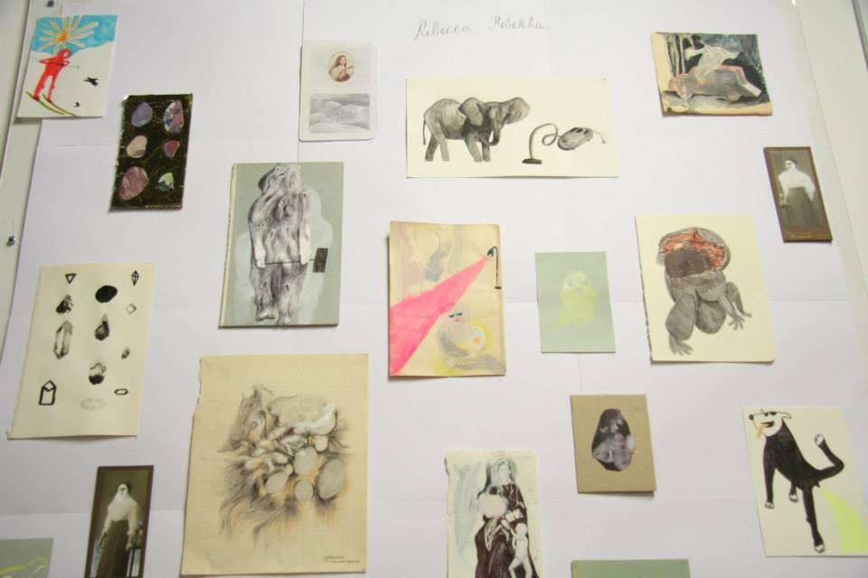 © ALF A wall with drawings and paintings