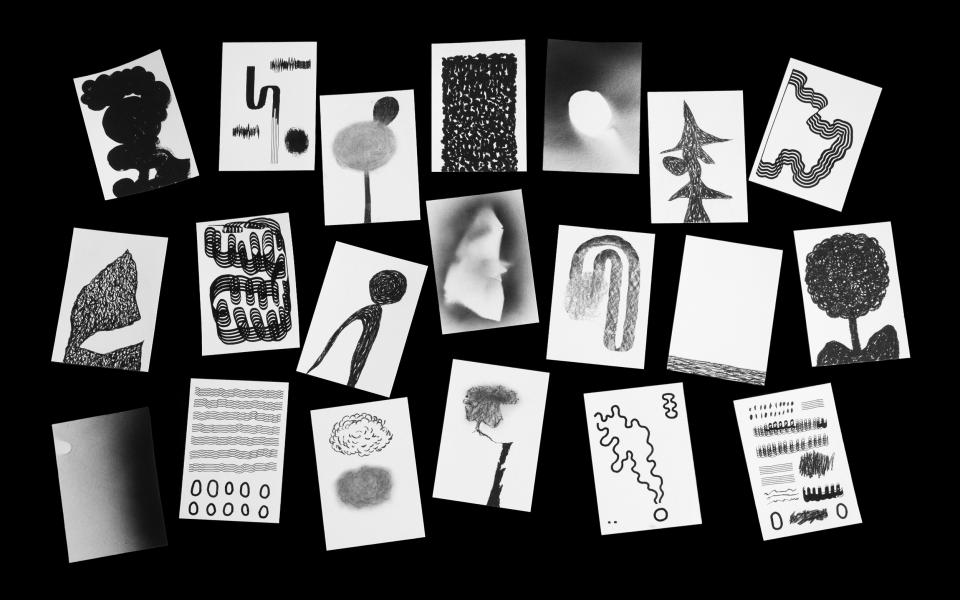 Black and white illustrations