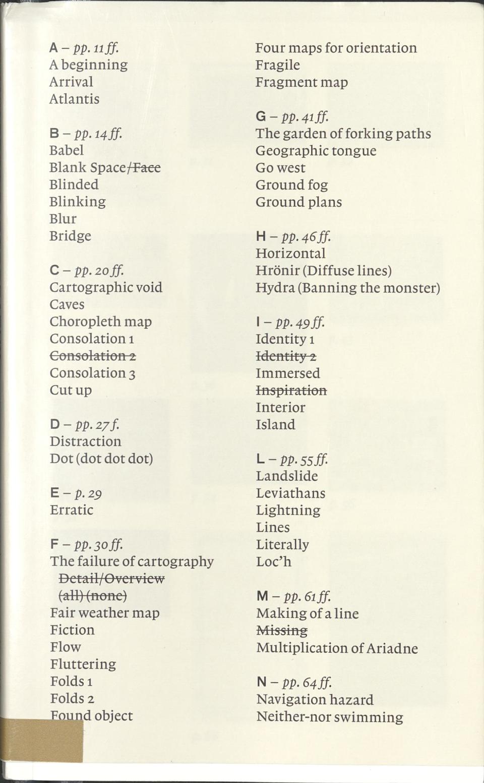 Blank Spot Cartography